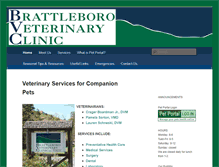 Tablet Screenshot of brattleborovet.com